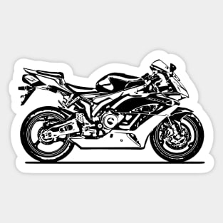 CBR1000RR Sportbike Sketch Art Sticker